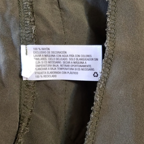 Xhilaration womens jacket green army utility sz M - Picture 8 of 8